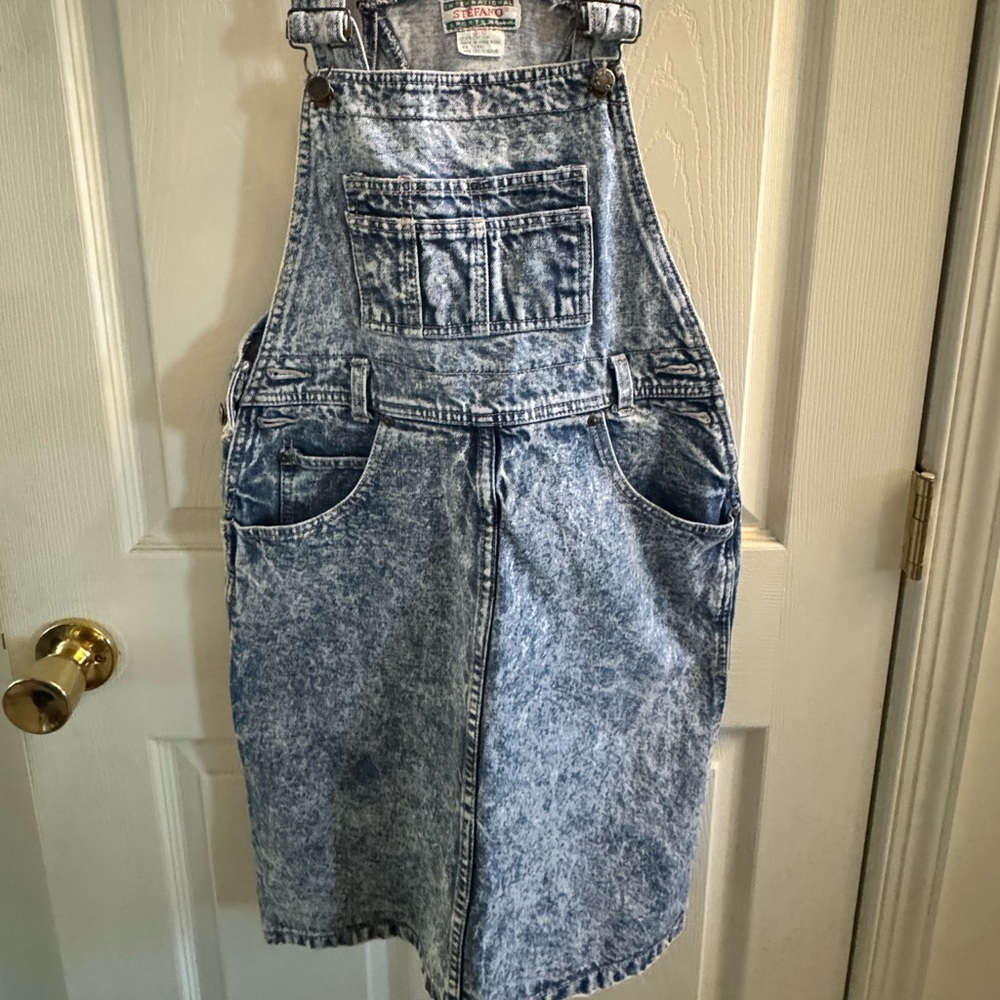 Vintage 1980s acid washed denim jumper
